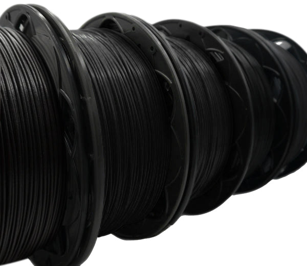 10 Pack BLACK ASA *BLACK* - Short Spools 70% min 1.75MM