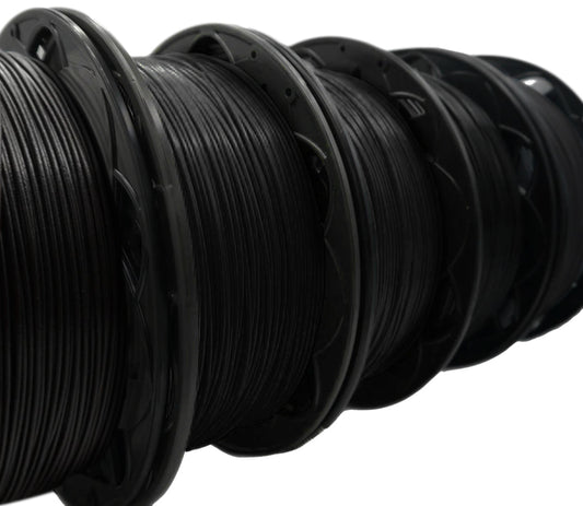 10 Pack BLACK ASA *BLACK* - Short Spools 40% min 1.75MM