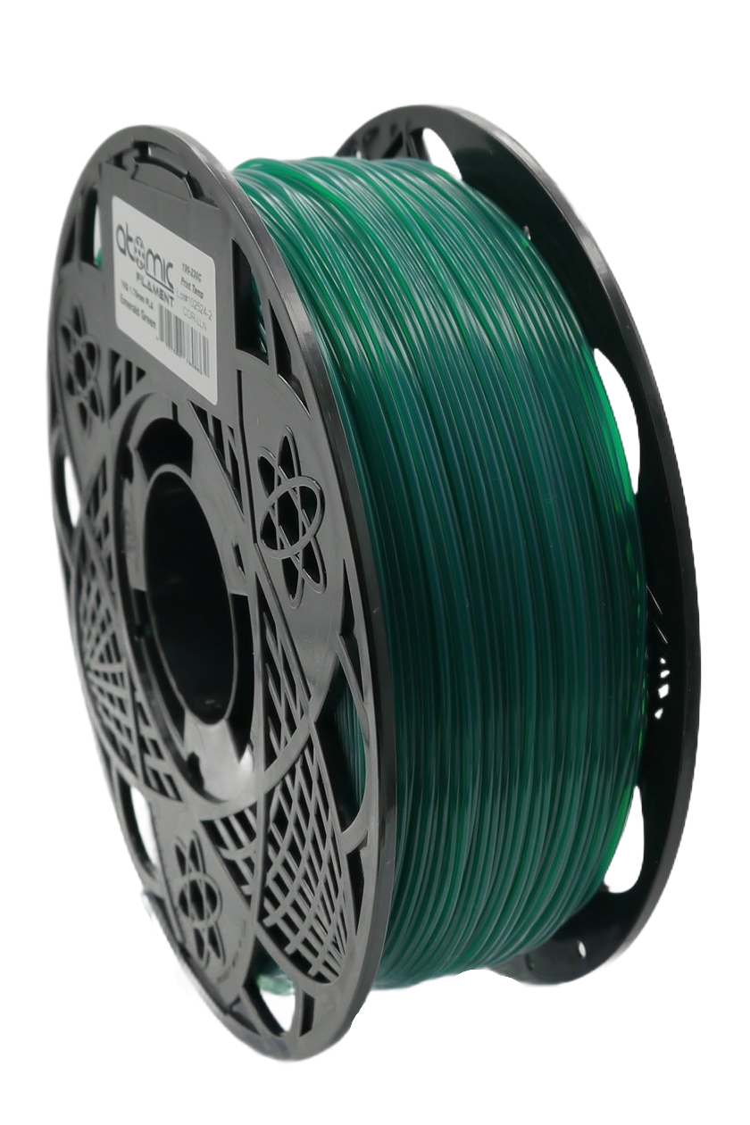 Atomic Filament Emerald Green Gemstone Translucent PLA 1.75mm 1KG Atomic Filament Emerald Green Gemstone Translucent PLA 1.75mm 1KG