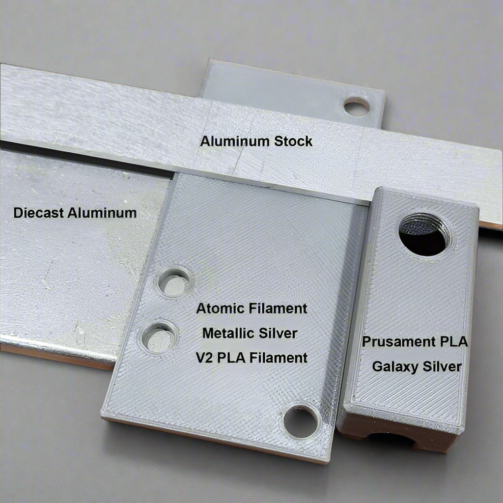 Metallic Silver V2 PLA Filament AMS Compatible