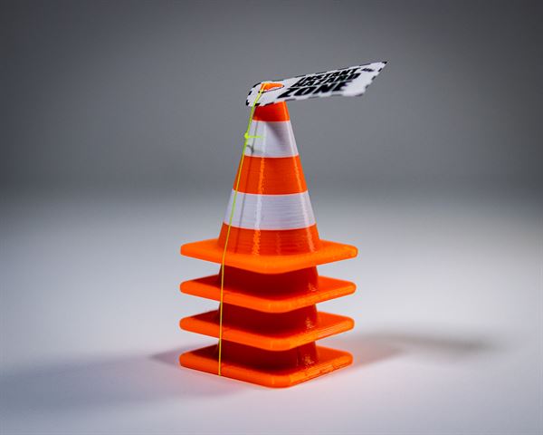 Neon Orange UV Reactive PLA Filament