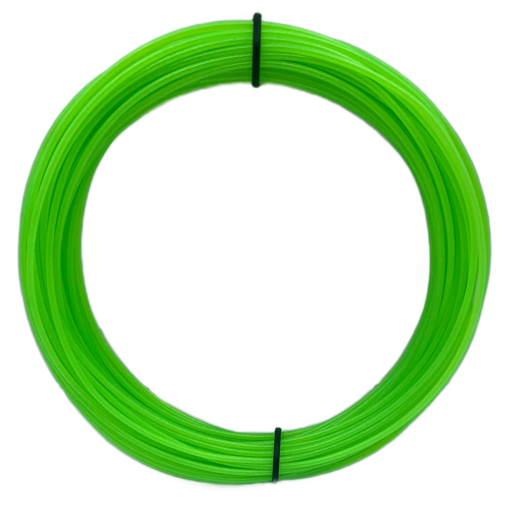Sample Coil PLA - Pearlescent Translucent Neon Green UV Reactive