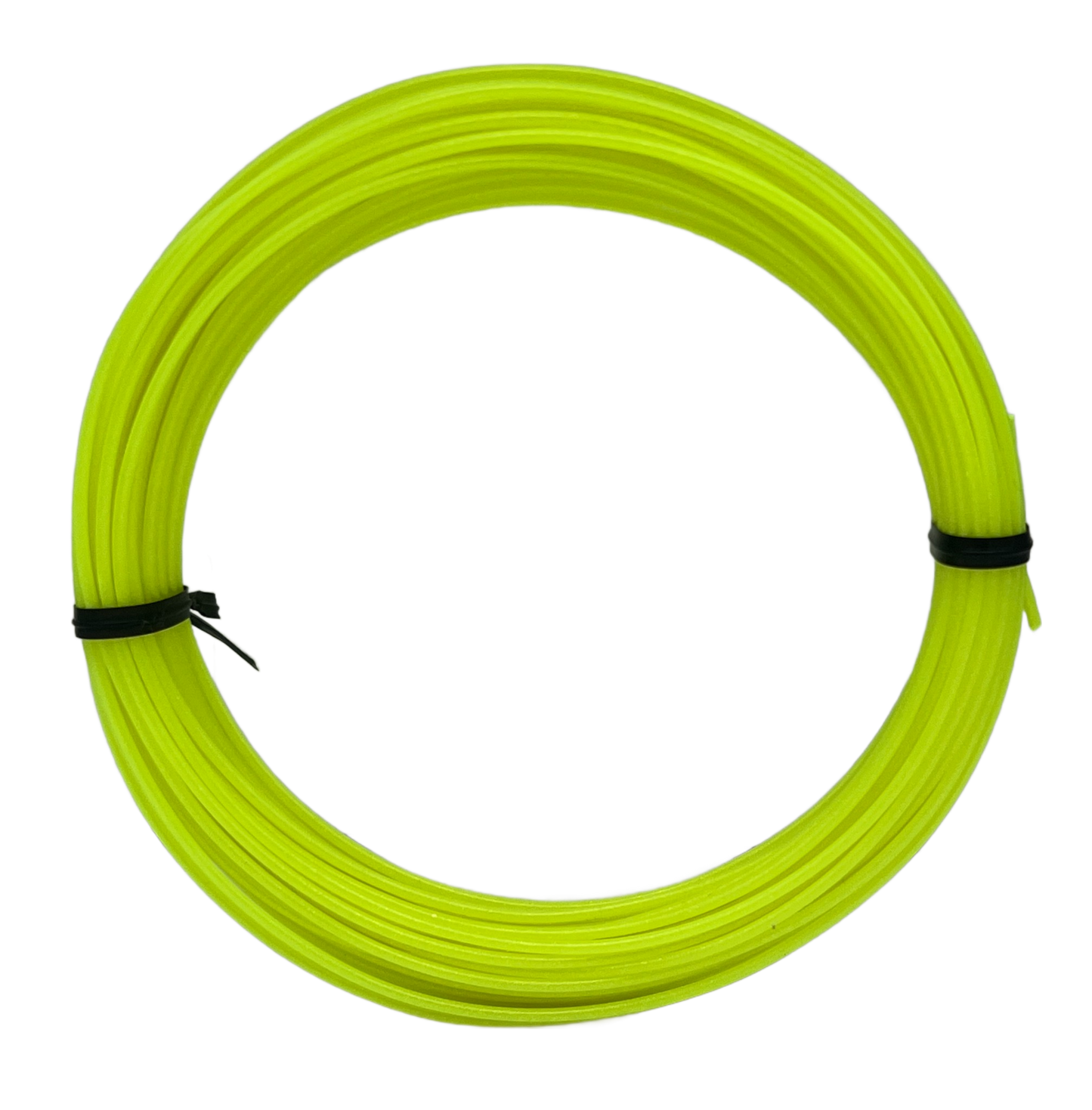 Sample Coil PLA - Pearlescent Translucent Neon Yellow PLA - UV REACTIVE