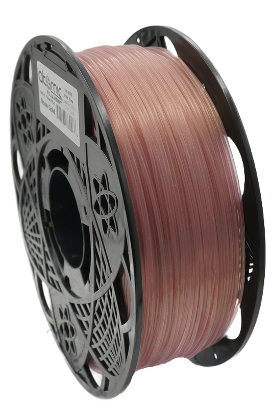 Rose Gold Metallic Translucent PLA AMS Compatible