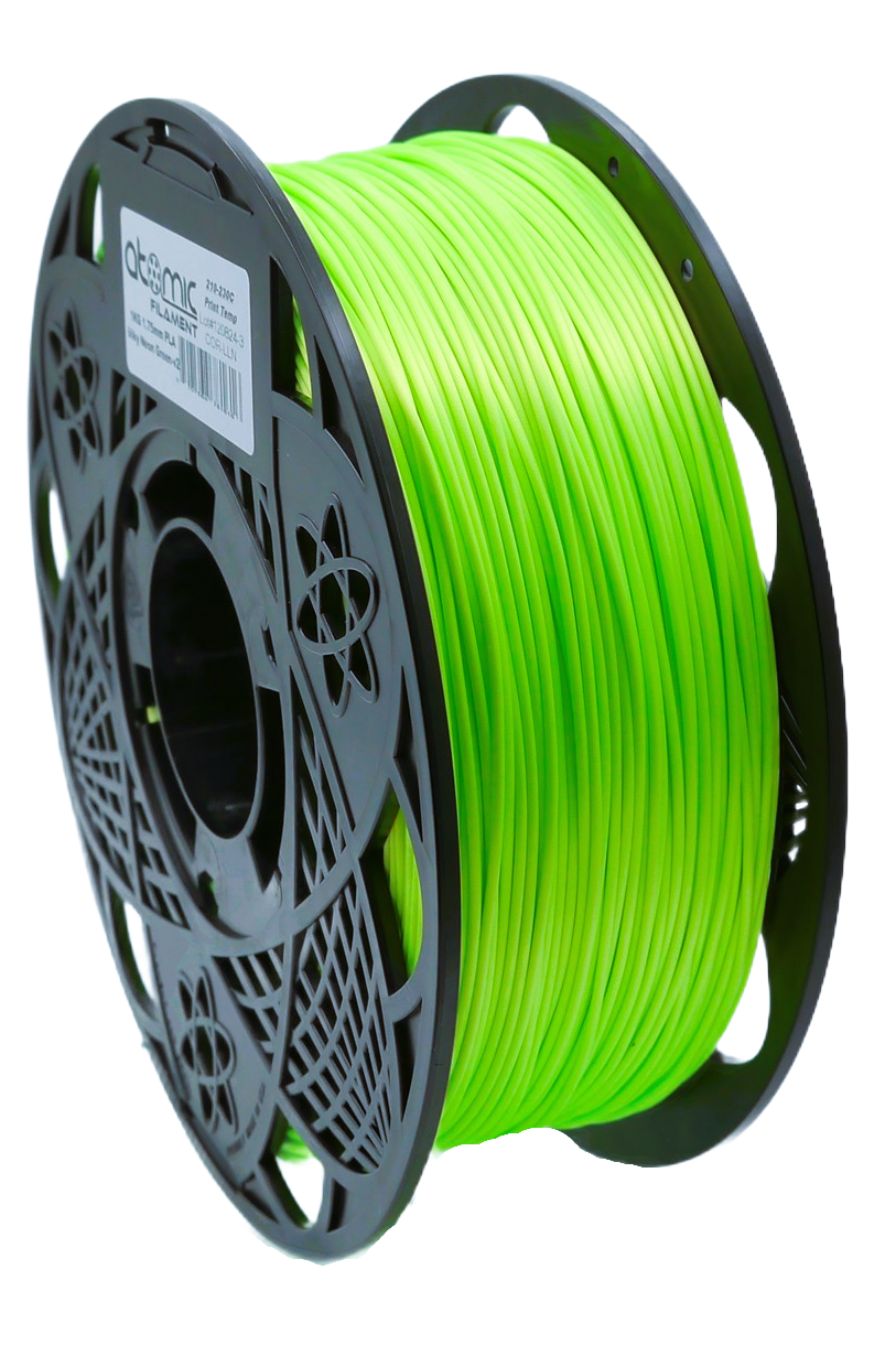 Atomic Filament Silky Extreme Bright Neon Green UV Reactive PLA Atomic Filament Silky Extreme Bright Neon Green UV Reactive PLA