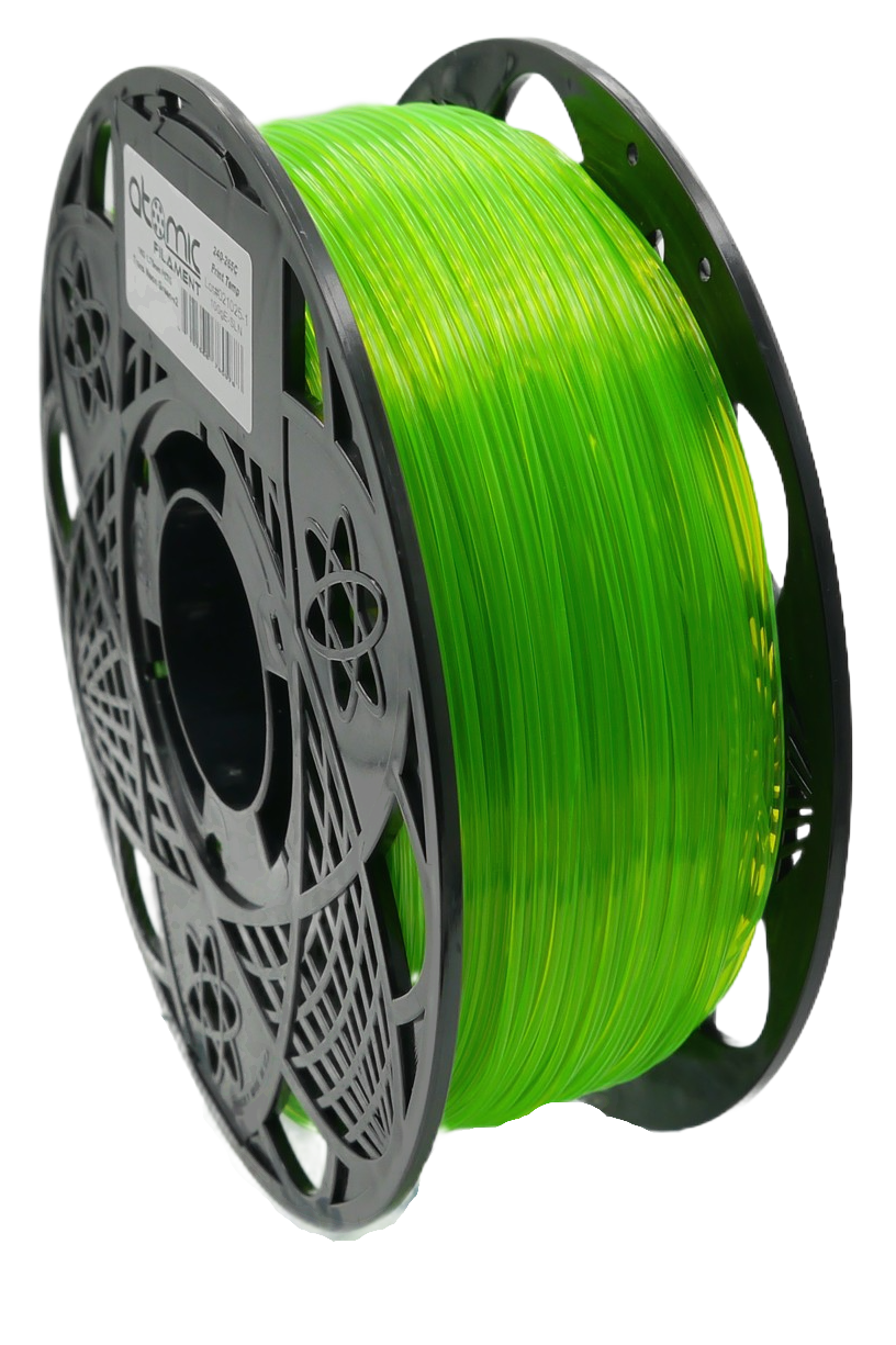 Extreme Translucent Fluorescent Neon Green PETG - UV REACTIVE AMS Compatible