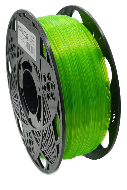 Extreme Translucent Fluorescent Neon Green PETG - UV REACTIVE AMS Compatible