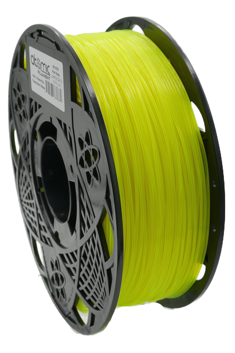 Translucent Neon Yellow PLA - UV REACTIVE AMS Compatible