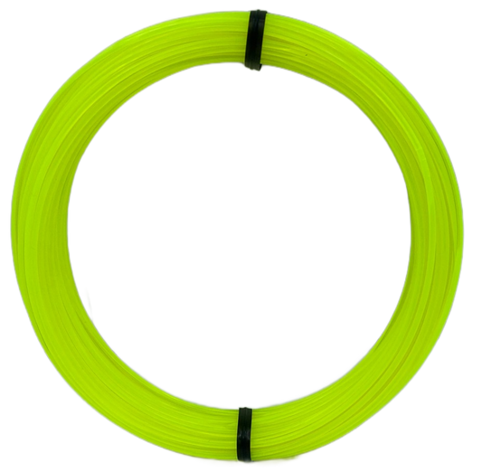 Sample Coil PLA - Translucent Neon Yellow - UV Reactive