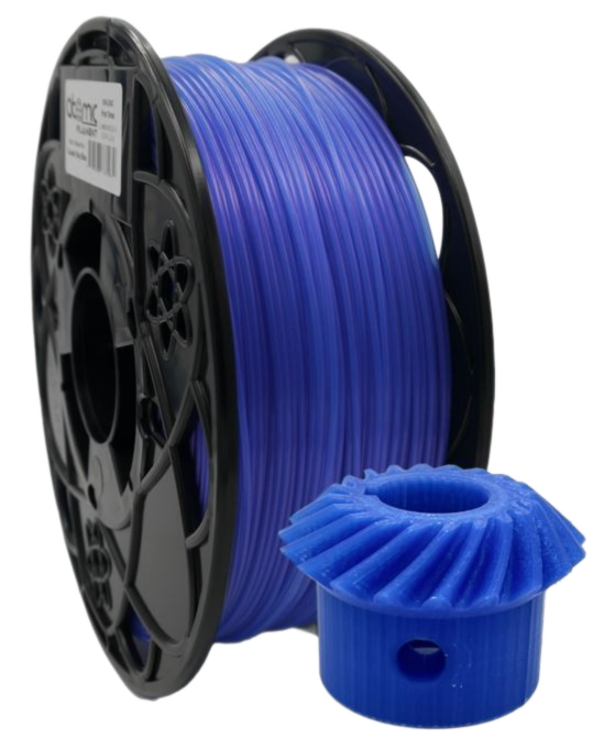 Translucent Cosmic Ray Blue PLA Filament