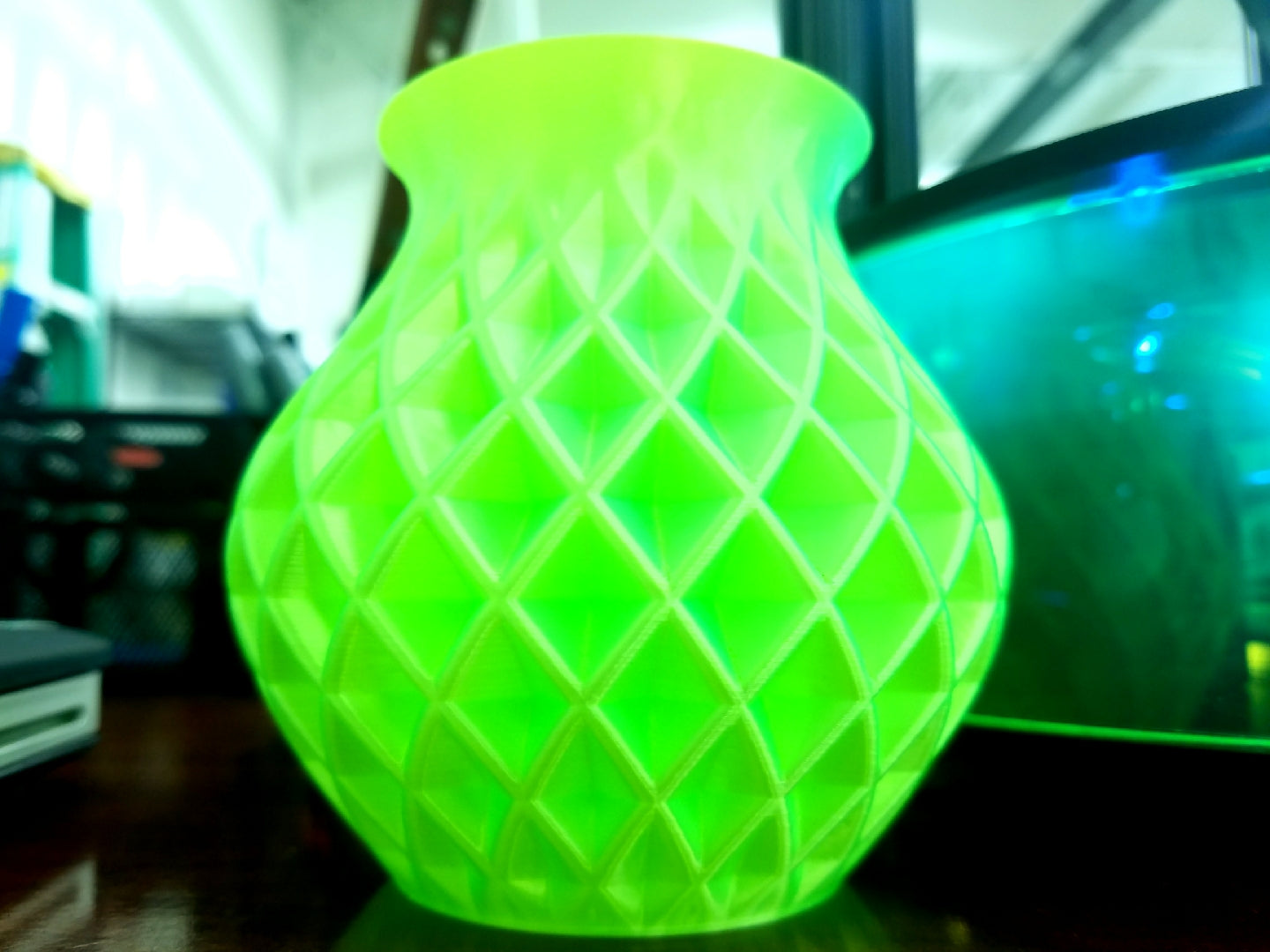 Silky Extreme Bright Neon Green UV Reactive PLA AMS Compatible