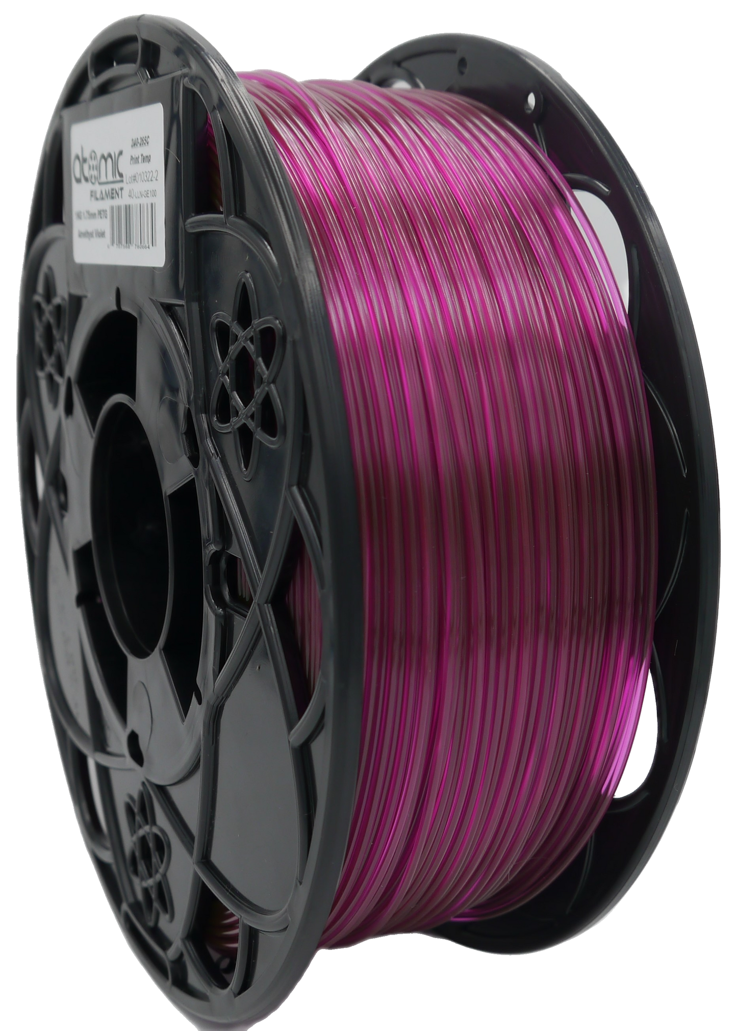 Sample Coil PETG - Amethyst Violet Gemstone Translucent v2 1.75mm
