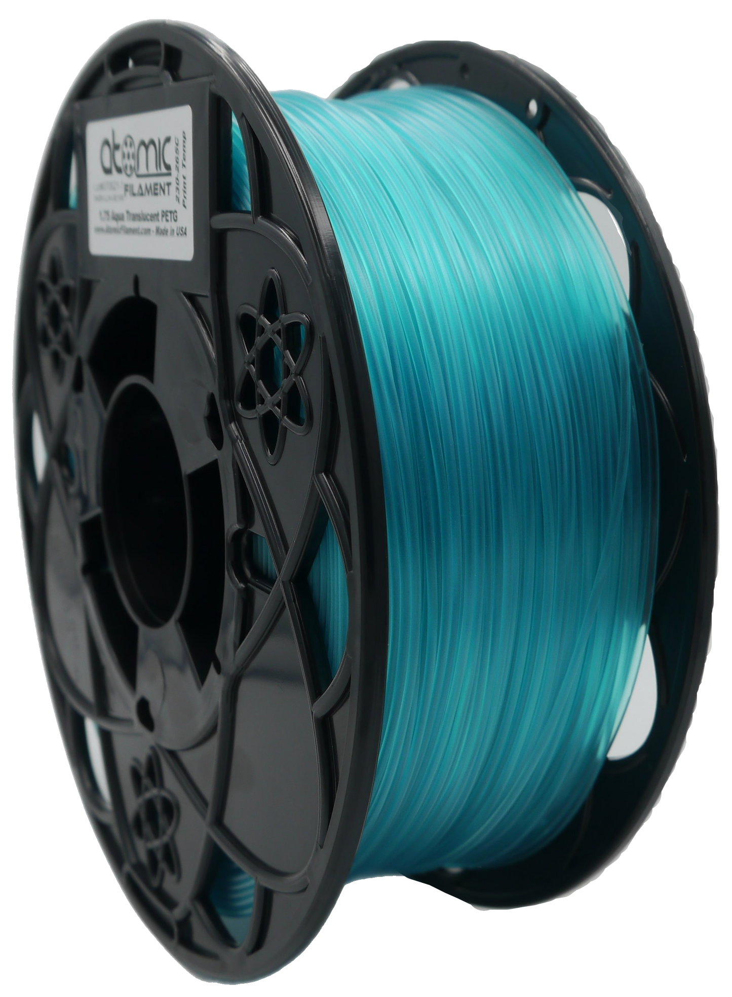 Sample Coil PETG - Aqua Gemstone Translucent 1.75mm