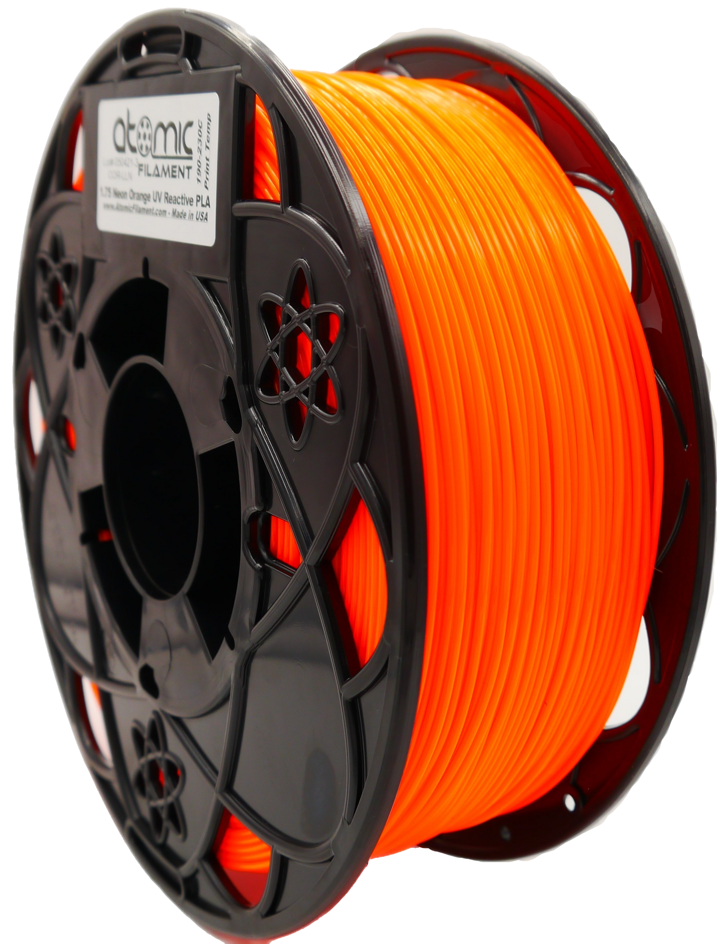 Sample Coil PLA - Neon Orange UV Reactive