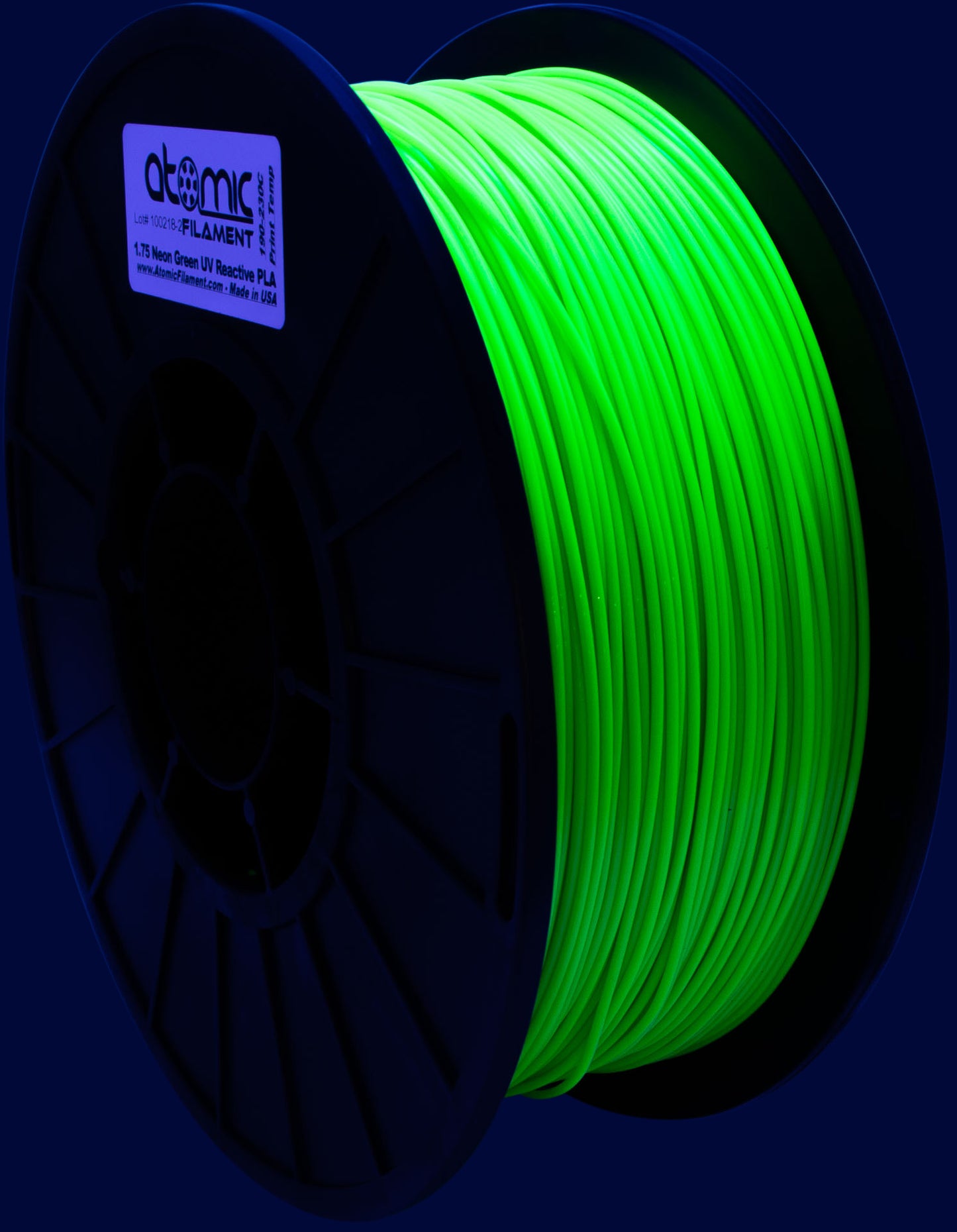 Neon Green UV Reactive PLA v2 AMS Compatible
