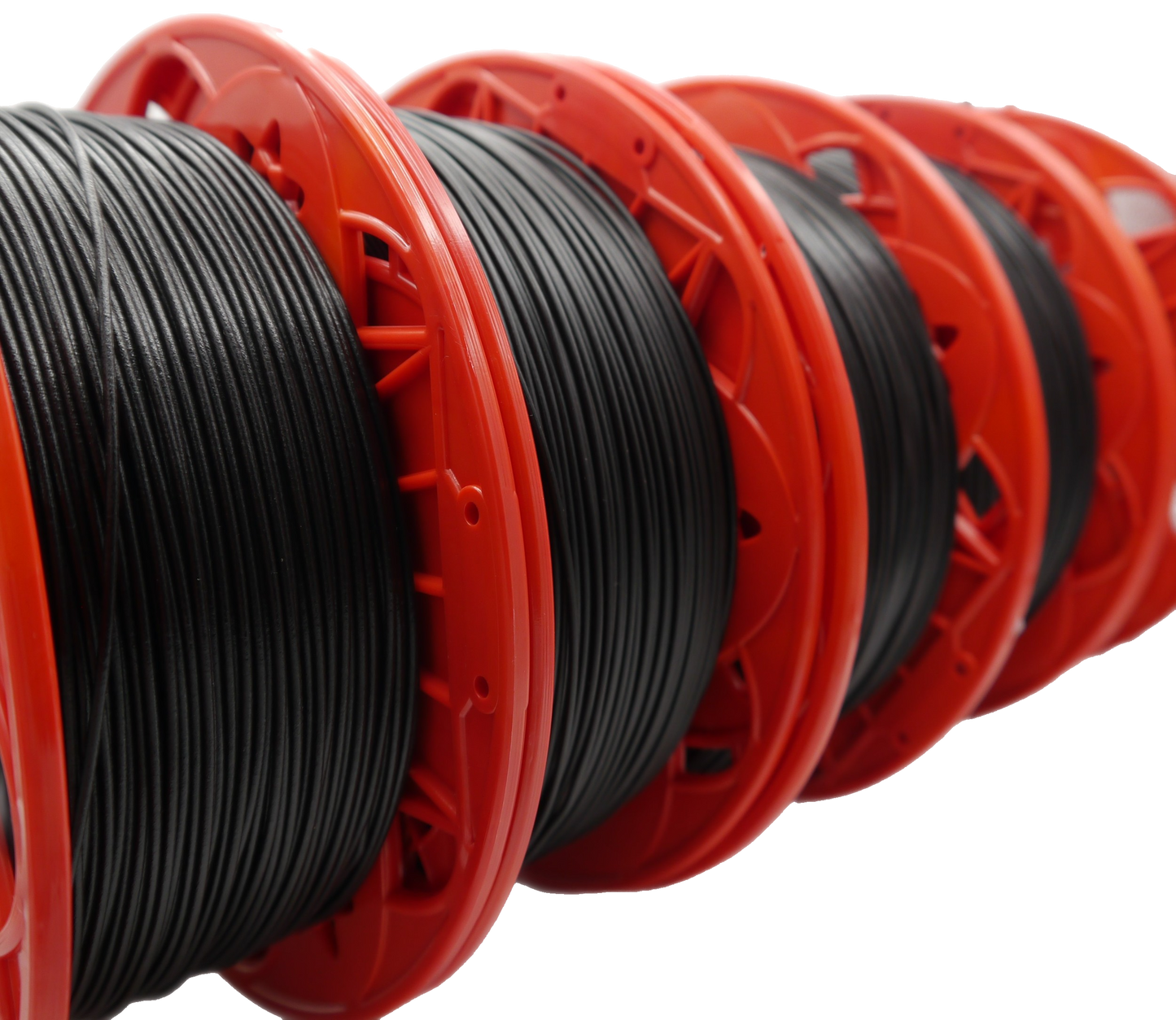 10 Pack CARBON FIBER PETG *BLACK* - Short Spools 40% min 1.75mm