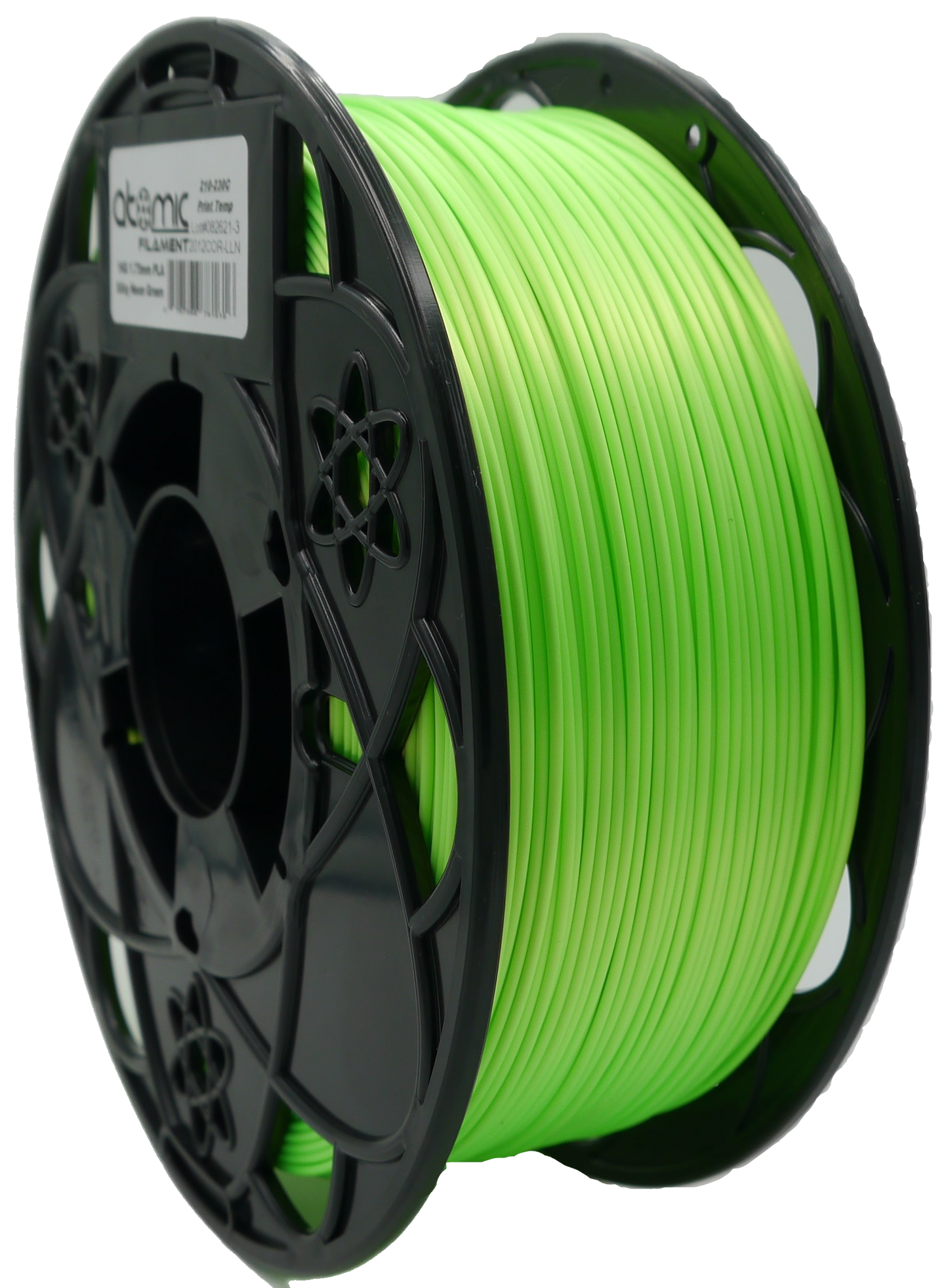 Sample Coil PLA - Silky Extreme Bright Neon Green UV Reactive