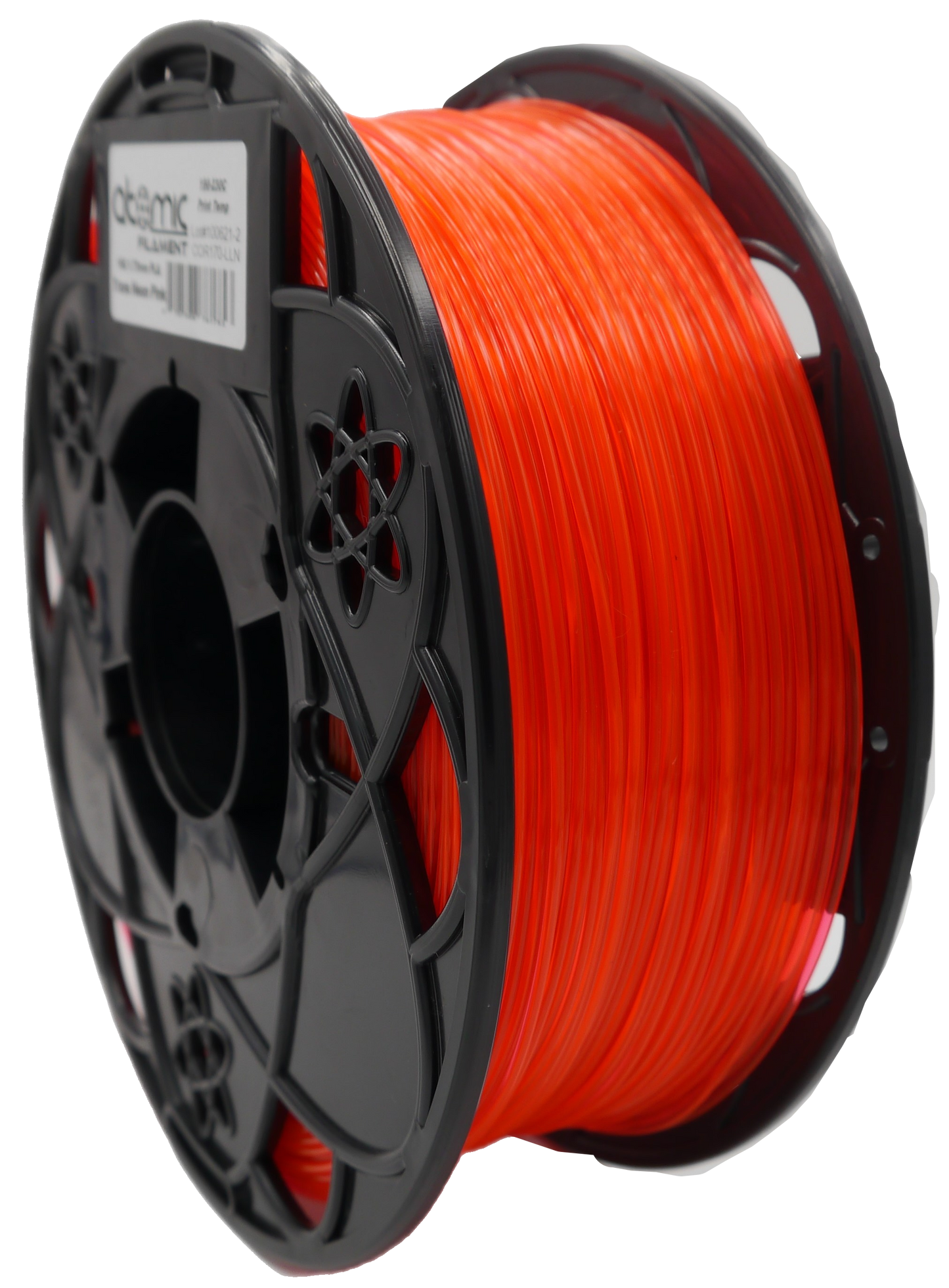 Sample Coil PLA - Fluorescent Translucent Neon Hot Pink - UV REACTIVE