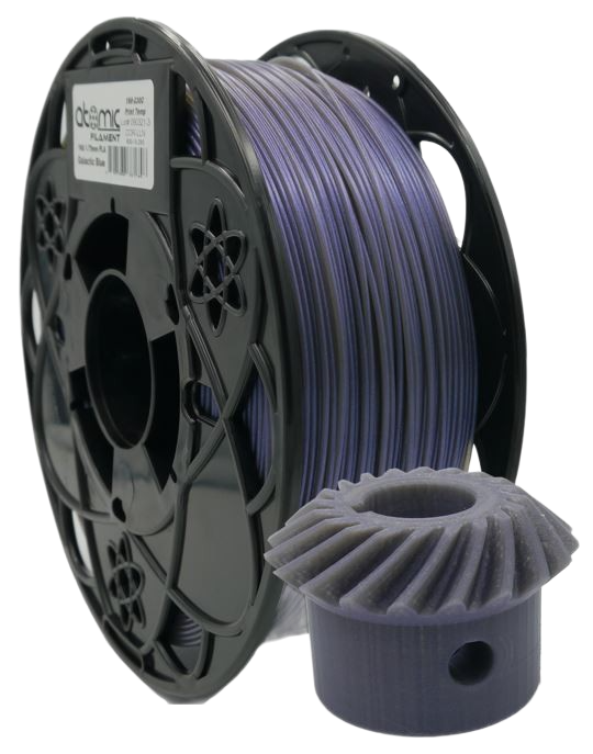 Sample Coil PLA - Galactic Blue Translucent Iridescent