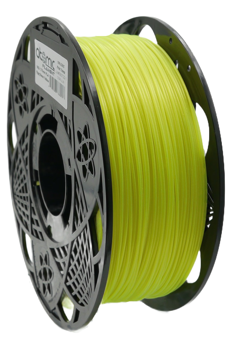 Pearlescent Translucent Neon Yellow PLA - UV REACTIVE AMS Compatible
