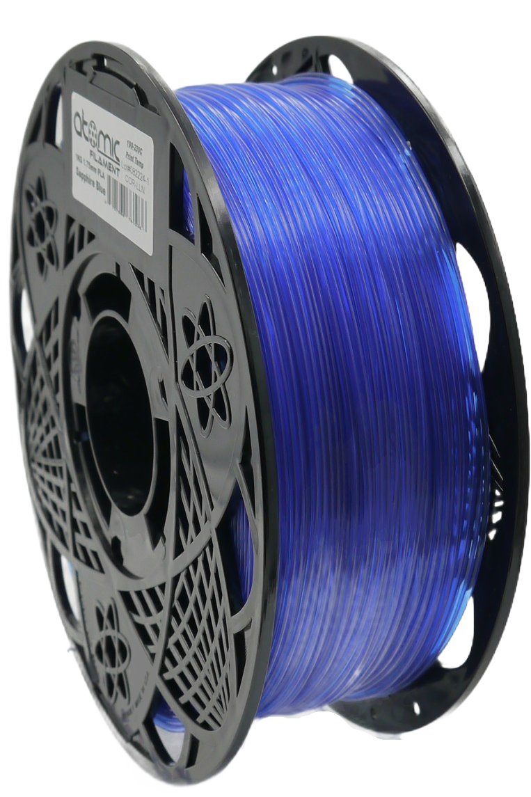 Translucent Sapphire Blue PLA Filament
