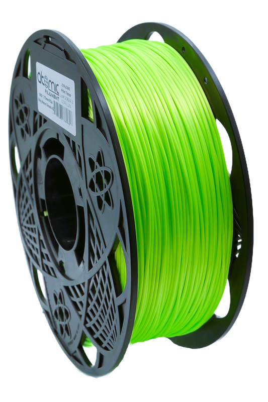 Silky Extreme Bright Neon Green UV Reactive PLA Filament