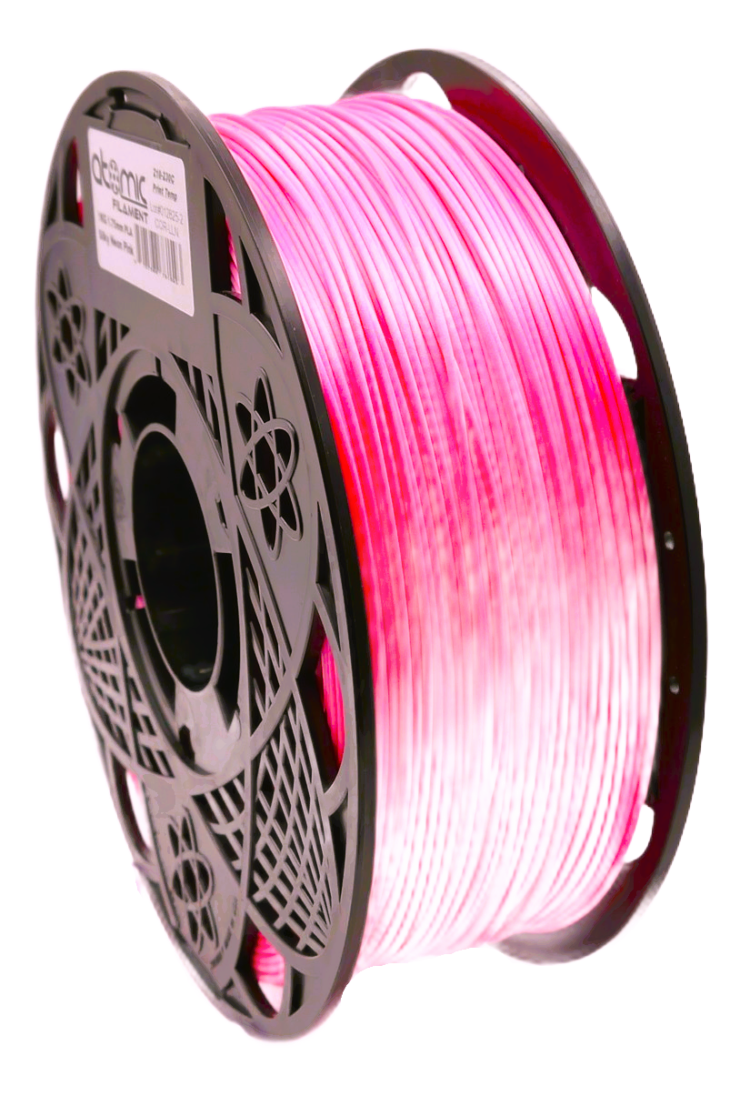 Silky Extreme Bright Neon Pink UV Reactive PLA Filament