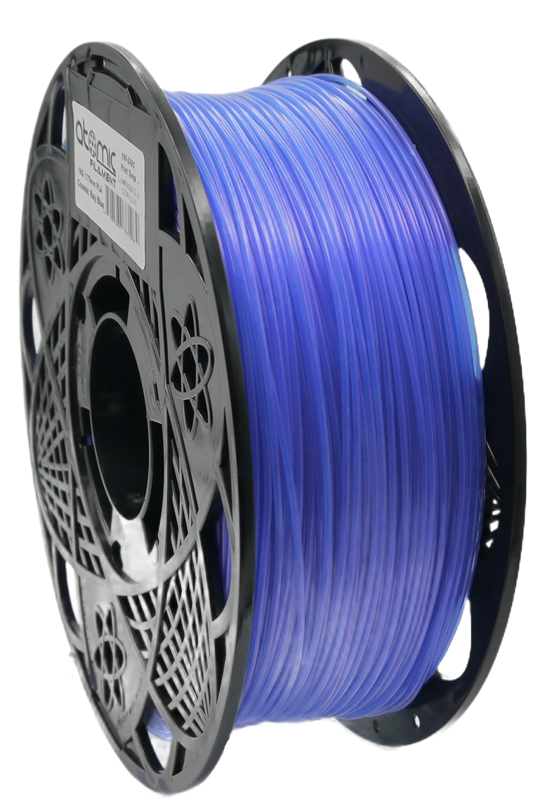 Translucent Cosmic Ray Blue PLA Filament AMS Compatible