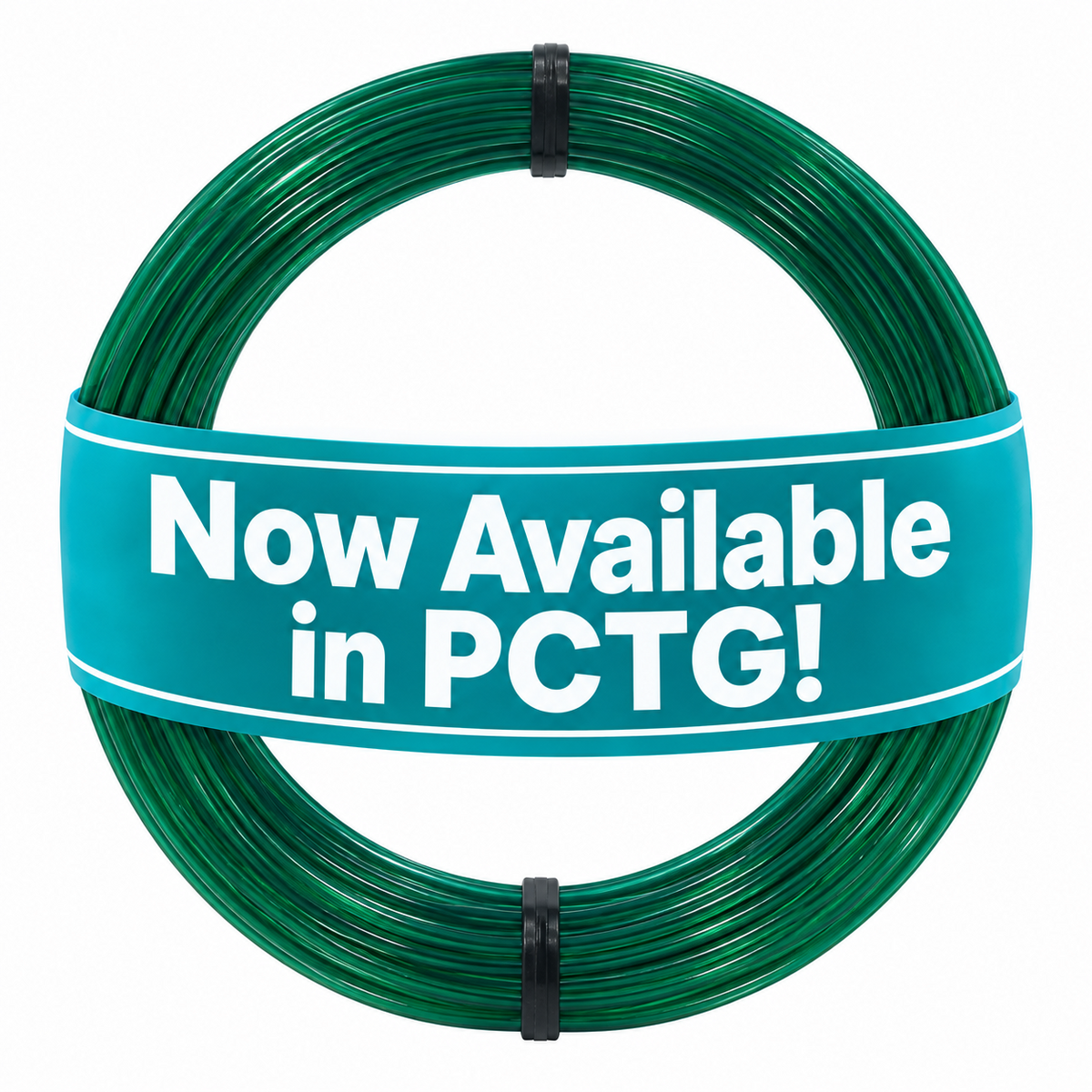 Sample Coil PETG - Emerald Green Translucent 1.75mm