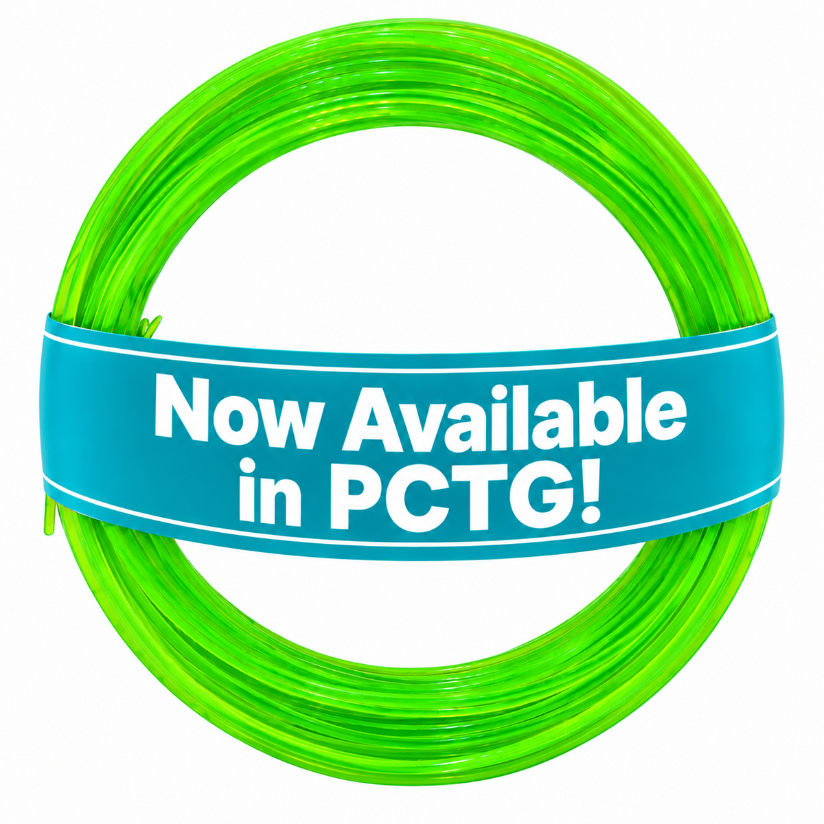 Sample Coil PETG - Pearlescent Translucent Neon Green 1.75mm
