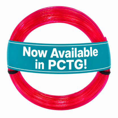 Sample Coil PETG - Translucent Neon Hot Pink - UV Reactive 1.75mm