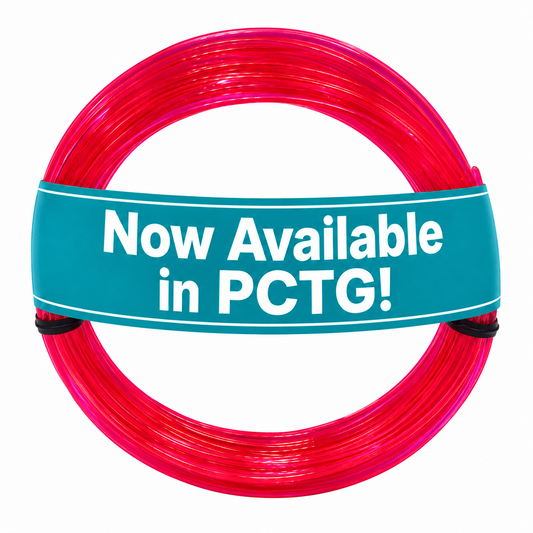 Sample Coil PETG - Translucent Neon Hot Pink - UV Reactive 1.75mm