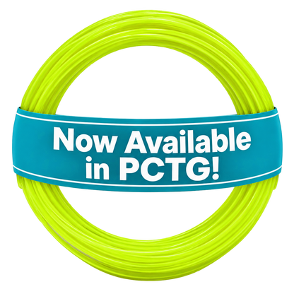 Sample Coil PETG - Translucent Neon Yellow - UV REACTIVE 1.75mm