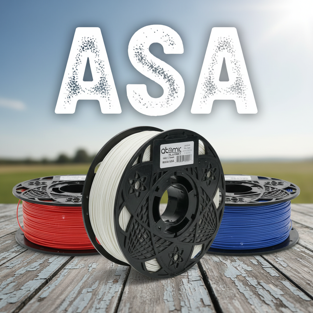 Patriotic Pack ASA - Red, White and Blue filament bundle