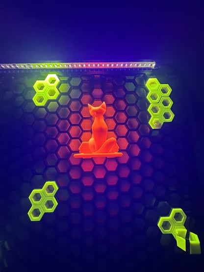 Neon Orange UV Reactive Opaque PETG PRO AMS Compatible