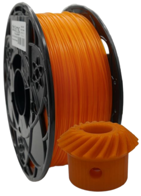 Iridescent Orange Translucent PLA Filament