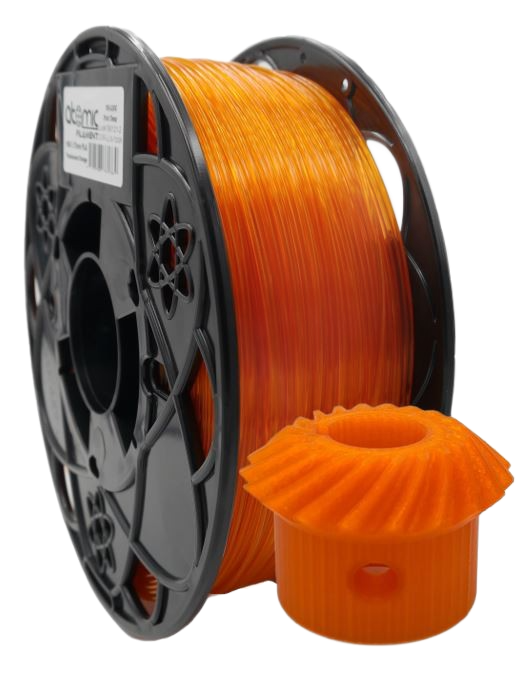 3.5KG Translucent Bright Orange PLA Filament