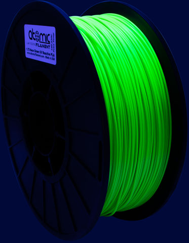 Neon Green UV Reactive PLA Filament