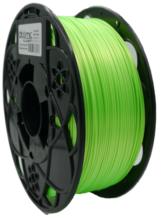 Silky Extreme Bright Neon Green UV Reactive PLA Filament