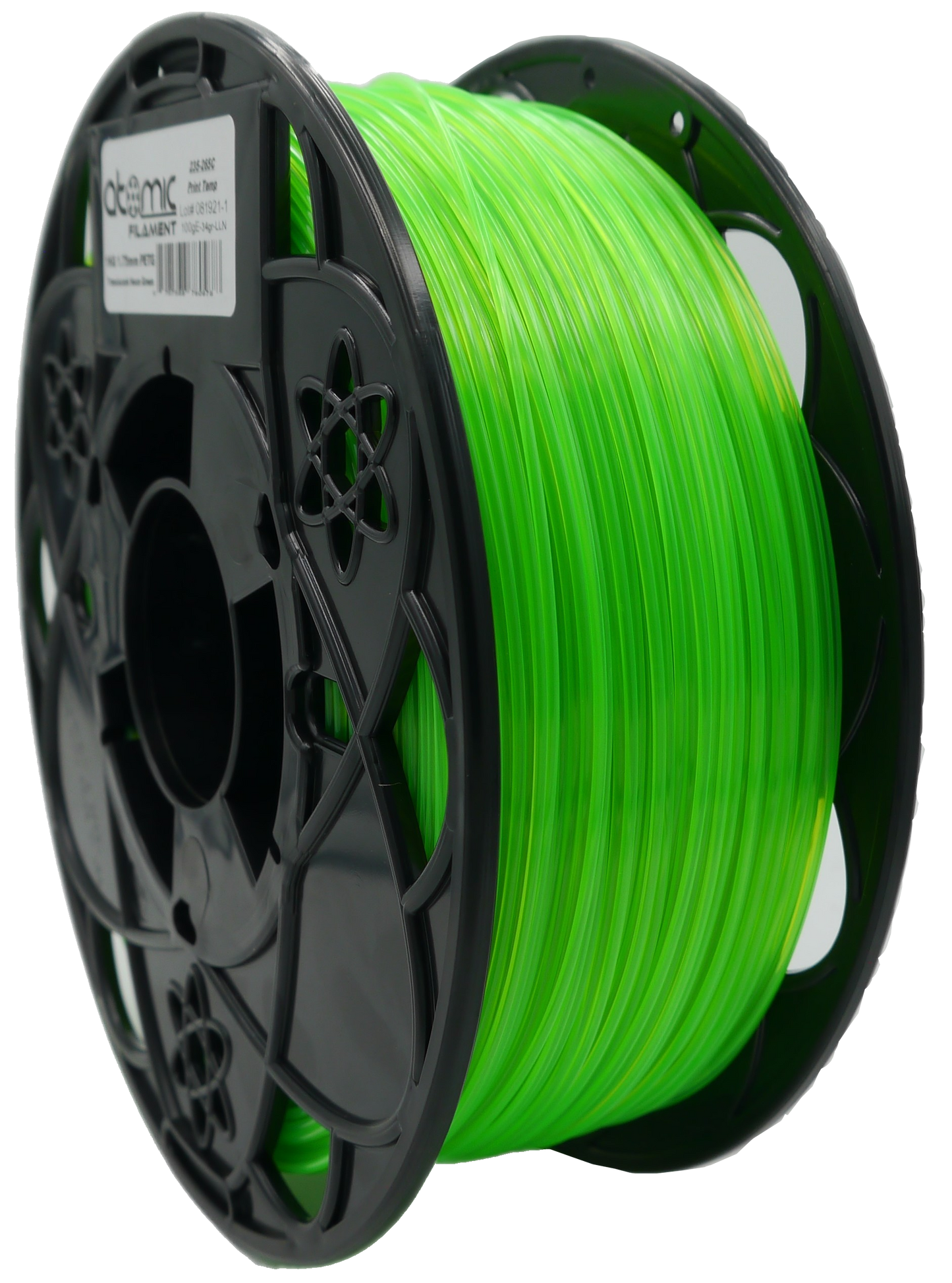 Translucent Fluorescent Neon Green PETG - UV REACTIVE