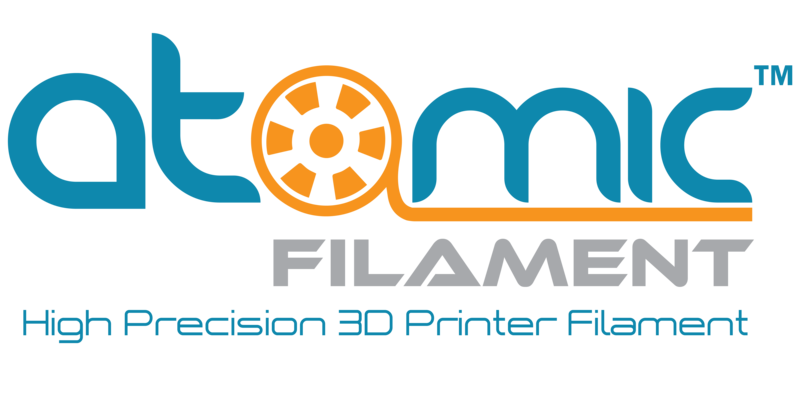 Atomic Filament Clear/Natural PLA Filament  NO YELLOW HUE 1.75mm - 3.5KG